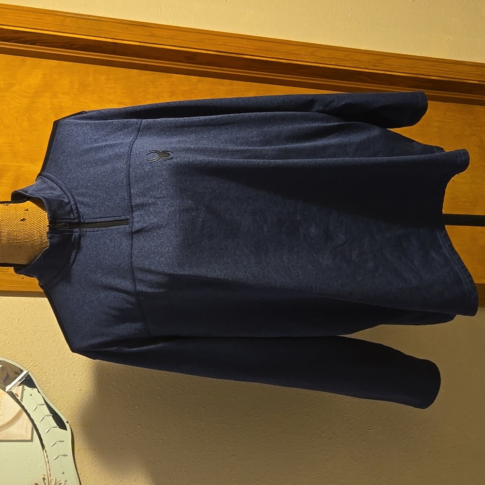 Spyder Heathered Navy Blue Activewear Jacket